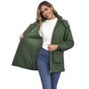 Women’s Outdoor Jackets Hoodie Windcheaters Water-resistant Fleece Lining Padded Warm Coats Autumn Winter Outerwear Hiking Windbreaker