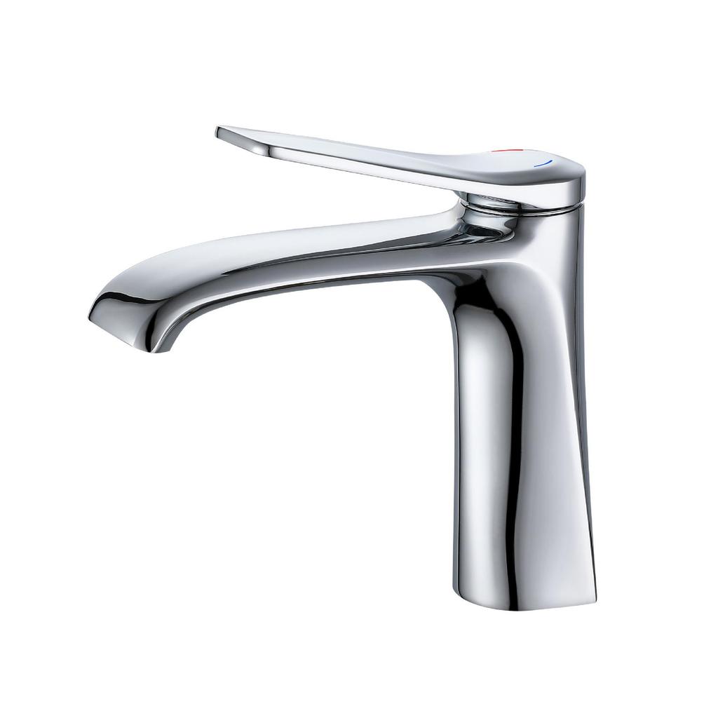 All Copper Material Surface Plating Countertop Basin Faucet Hot And Cold Water Mixer Taps Bathroom Accessories