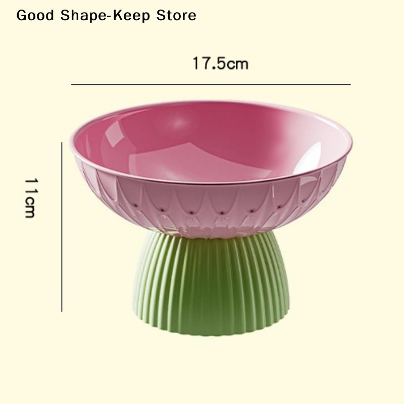 Hygienic Tabletop Organizer And Elegant Large Washable Fruit Bowl With Pedestal - Chic, Decorative Centerpiece