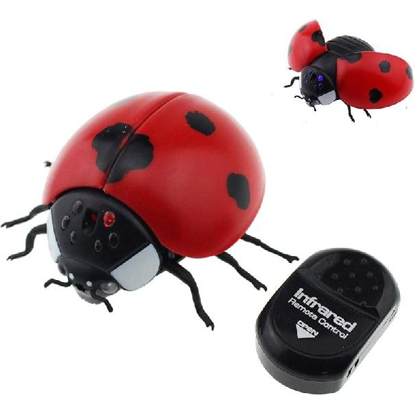 Tipmant RC Муха Игрушка на Радиоуправлении Реалистичное Электронное Животное Поддельное Насекомое Машина Транспортное Средство Подарки на День Рождения для Детей красный