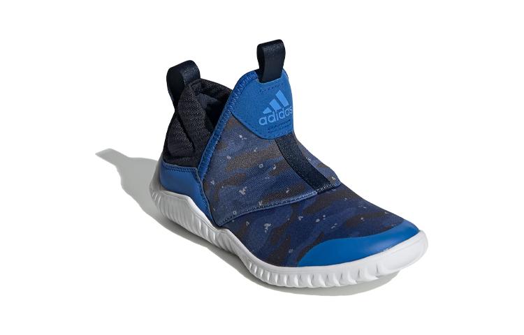 Adidas Rapidazen C Slip Resistant Low top Kids' Running Shoes Blue Black White Children Aged 3 7 Years Old EE9324