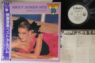 LP Record VARIOUS - Screen Theme Best20 All About Scree LBS90125PROMO LIBERTY Japan Obi Soundtracks & Musicals Used