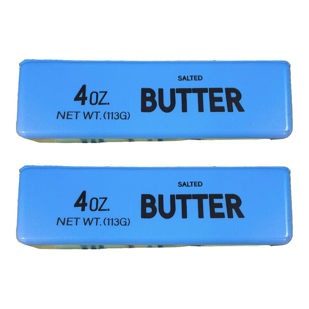 2Pcs Butter Stick Squishy Fidget Toys Elastic Cheese Stick Funny Squeeze Prank Toy Stress Anxiety Relief Game
