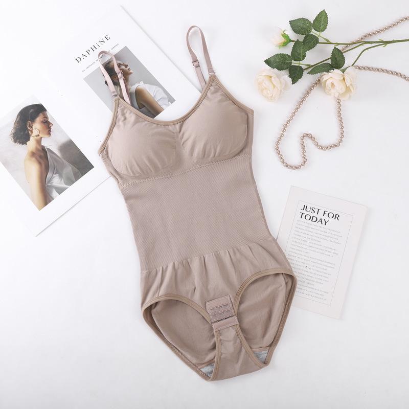 XXS Seamless Bodysuit with Breast Pads: Women's Tummy Control, Hip Lift, Shaping Camisole Girdle.