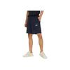 Adidas Logo Print Drawstring Elastic Waist Straight-Leg Shorts Men Bottoms Navy-Blue HZ7031