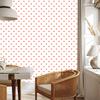 Hearts Wallpaper White, Peach and Coral 50x1000
