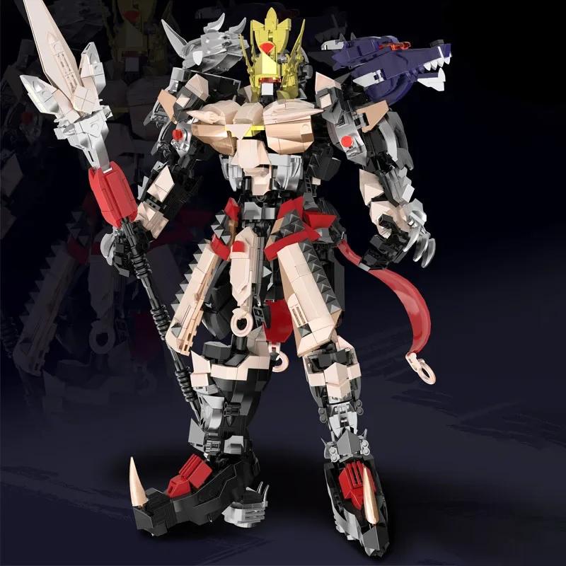 Chinese Warrior Mecha Robot Mech Building Blocks Toys MOC Nezha ZHAOYUN Monkey King Hero Model DIY Bricks Toy for Kids Boys Gift
