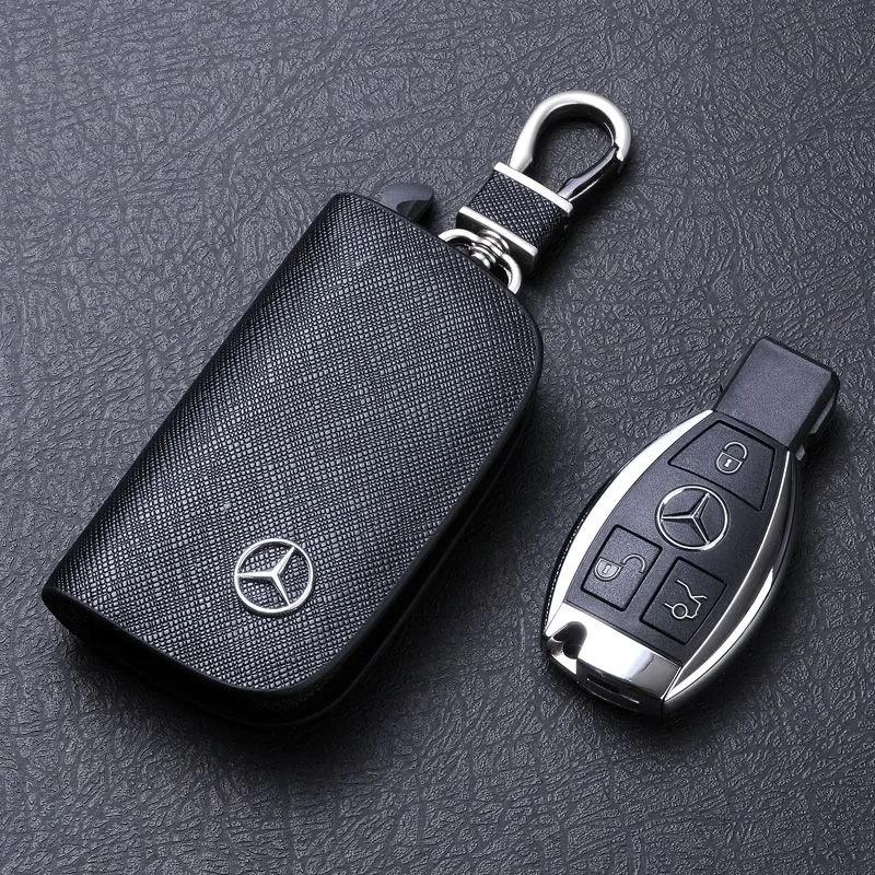 

Кожаный чехол для ключа автомобиля GLC GLB, с тиснением под крокодила, чехол для ключа автомобиля, держатель для ключей для Mercedes Benz W176 W177 W204 W205 W212 W213 W206 X156 X