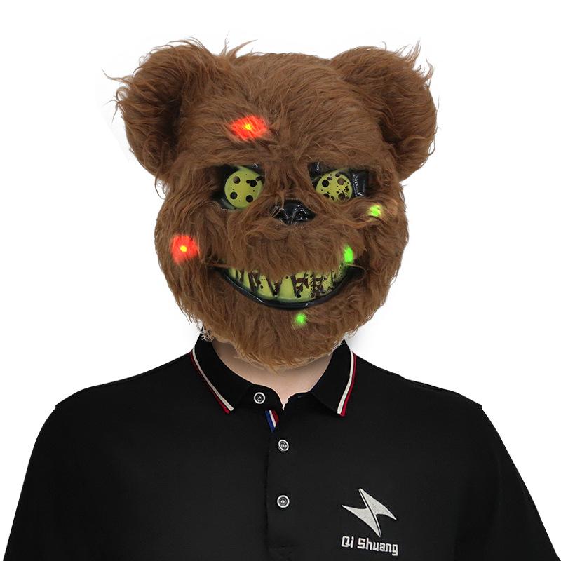 Zářící halloweenská maska ​​s krvavými zvířaty