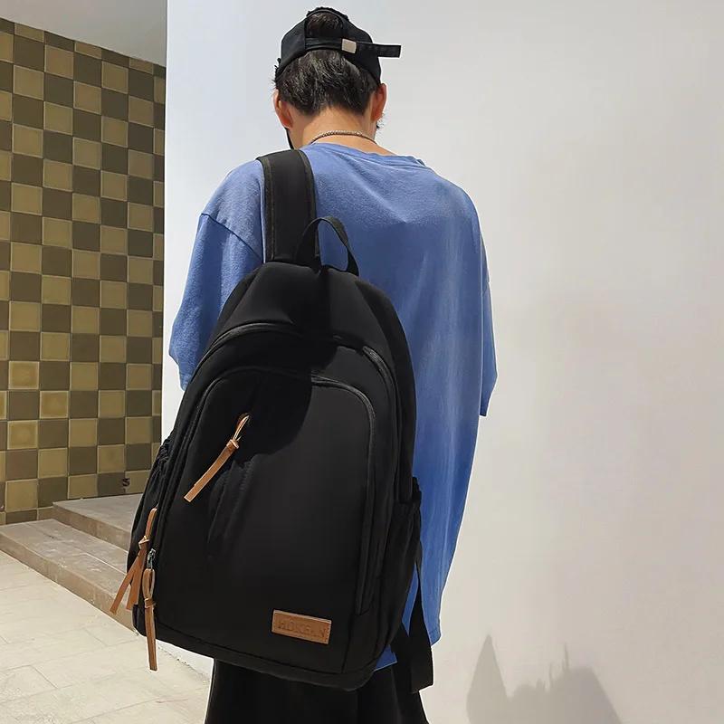 Leisure Fashion Women Canvas Leisure Mochila Lovers Travel Bag Teen Bookbag for Girls Boys Backpack High School Rucksack Solid