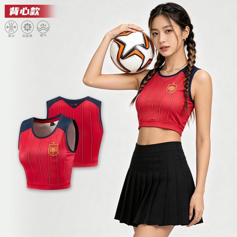 Womens Soccer Jersey Short Sleeve Vest National Team World Cup Sports Top Cycling