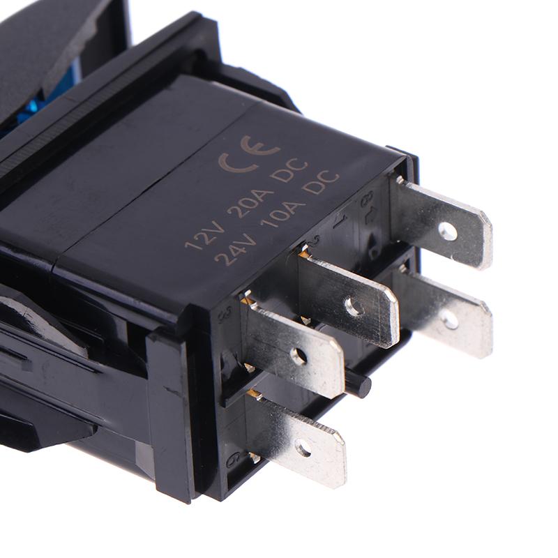 5Pin Car Switch Boat Truck Light Toggle Switch Waterproof 12V/24V Bar Style Toggle Rocker Reverse Rear Light Switch