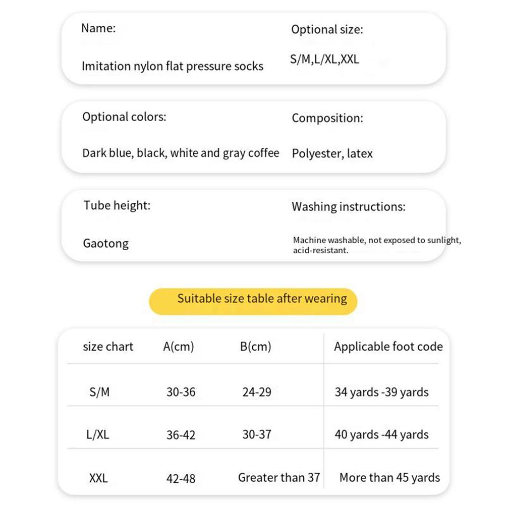 1 Pair Knee High Nurse Socks Energizing Comfort Women Men Sports Socks Casual