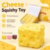 PU Slow Rising Cheese Cube Squishy Toy 6cm Soft Butter Block Stress Relief Squeeze Toy for Kids Adults Office Relaxation