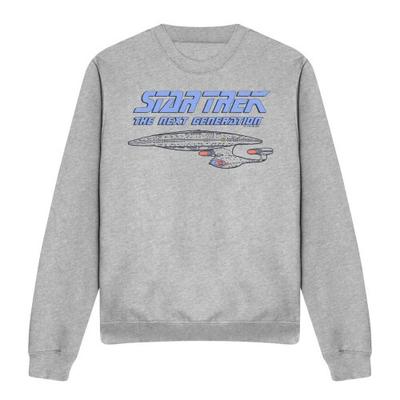 STAR TREK Unisex Adult The Next Generation Distressed Sweatshirt