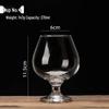 ZISIZ Handmade Glass Whiskey/Brandy Glass Set