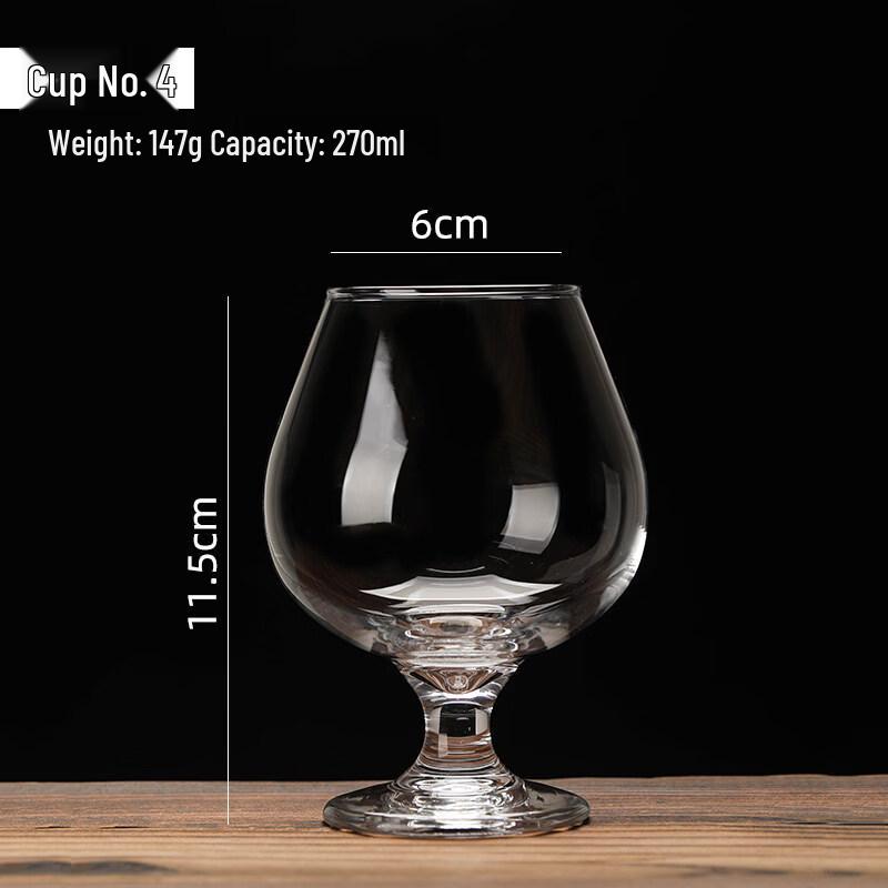 ZISIZ Handmade Glass Whiskey/Brandy Glass Set