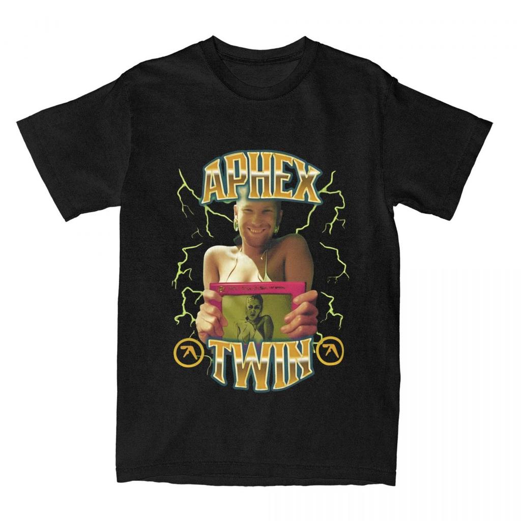 Aphex Twin Come To Daddy T Shirts Unisex Womens Pure Cotton Fun TShirts O Neck Tees Short Sleeve Tops Unique