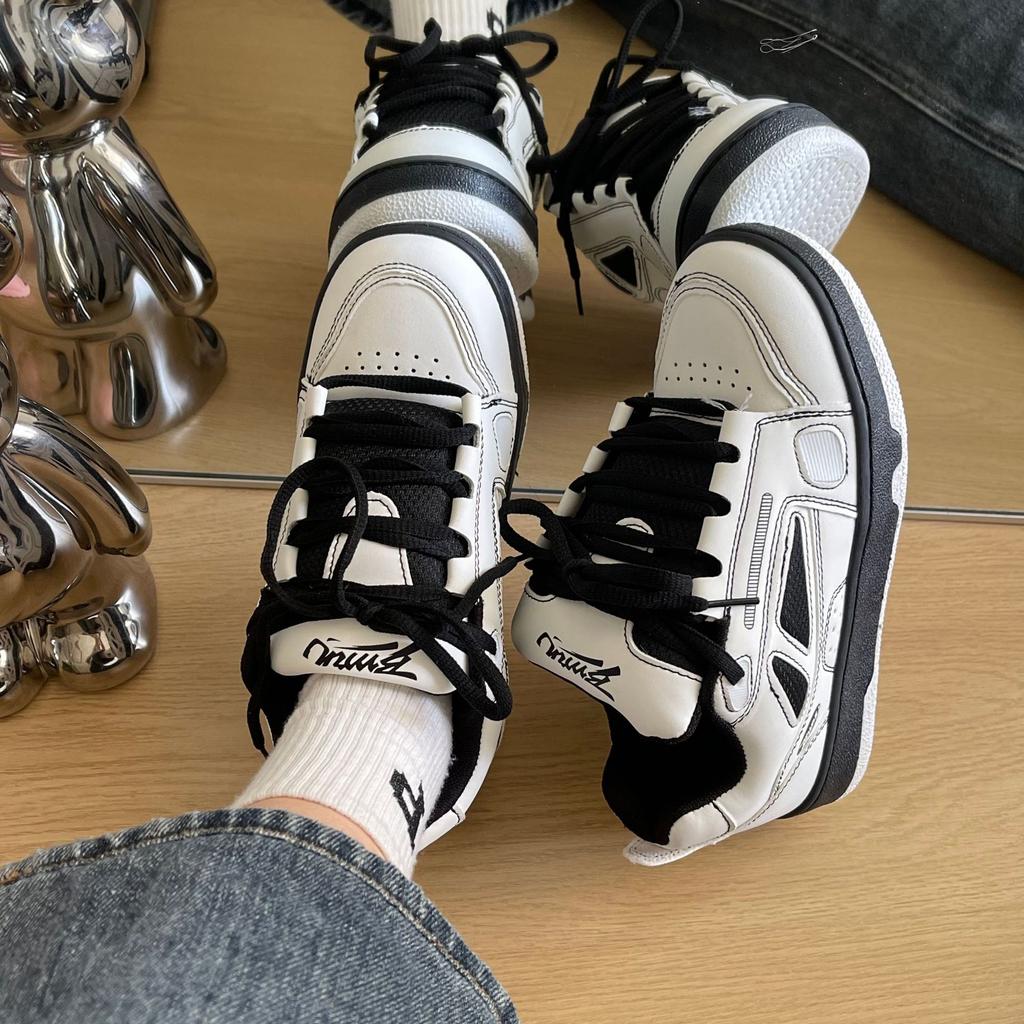 Summer ins sports board shoes chic niche retro breathable board shoes