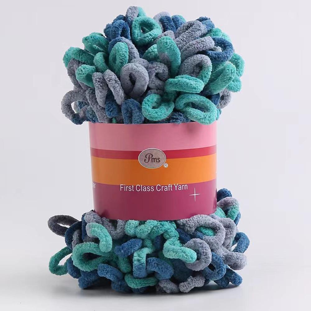 Hand-woven Chenille Yarn Polyester Knitting Yarn 100g Finger Loops Yarn