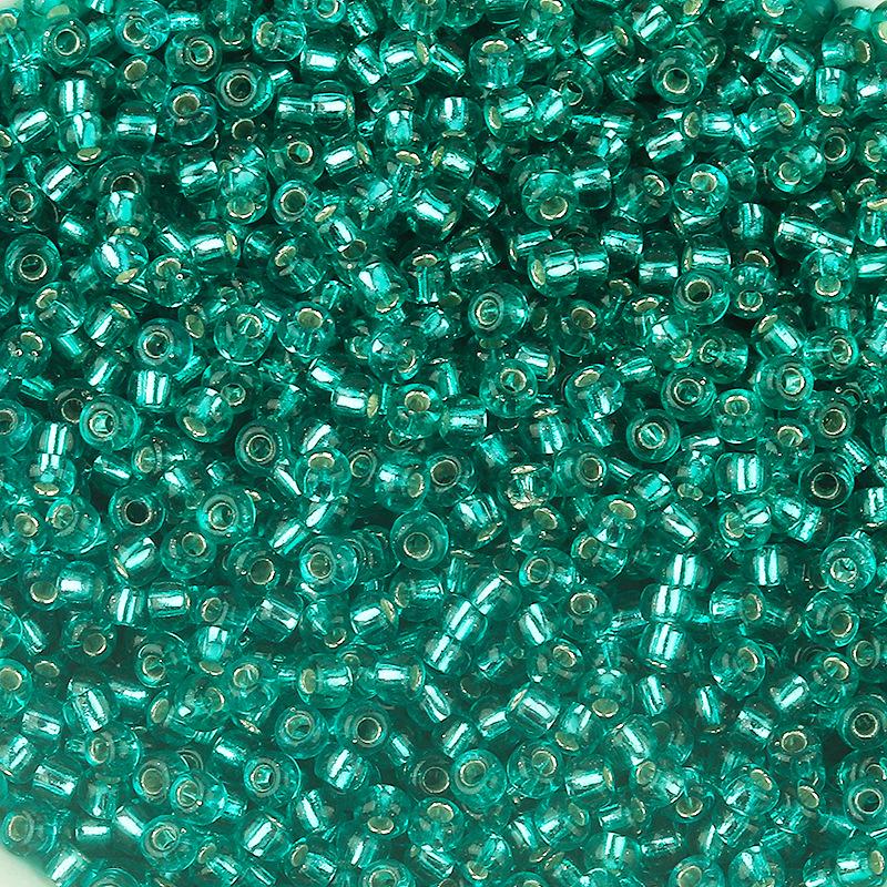 Forsølvede 3 mm glassfrøperler for DIY-smykker - Flere farger