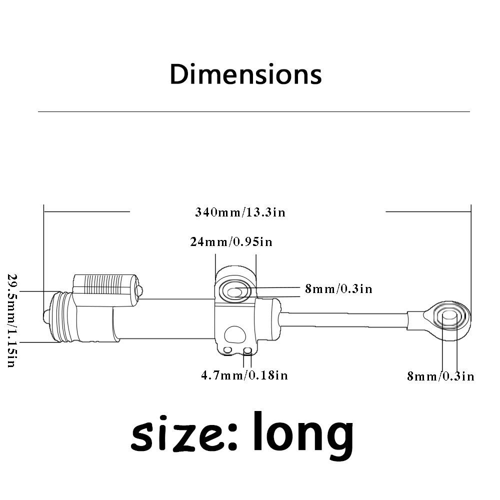 Motorcycle modification 373MM Universal Adjustable Steering Dampers Directional Damping For Kawasaki For Honda For Yamaha