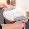 5Pcs Double-Side Wiping Rags Reusable Kitchen Cleaning Cloths Microfiber Dishcloths  Home Use