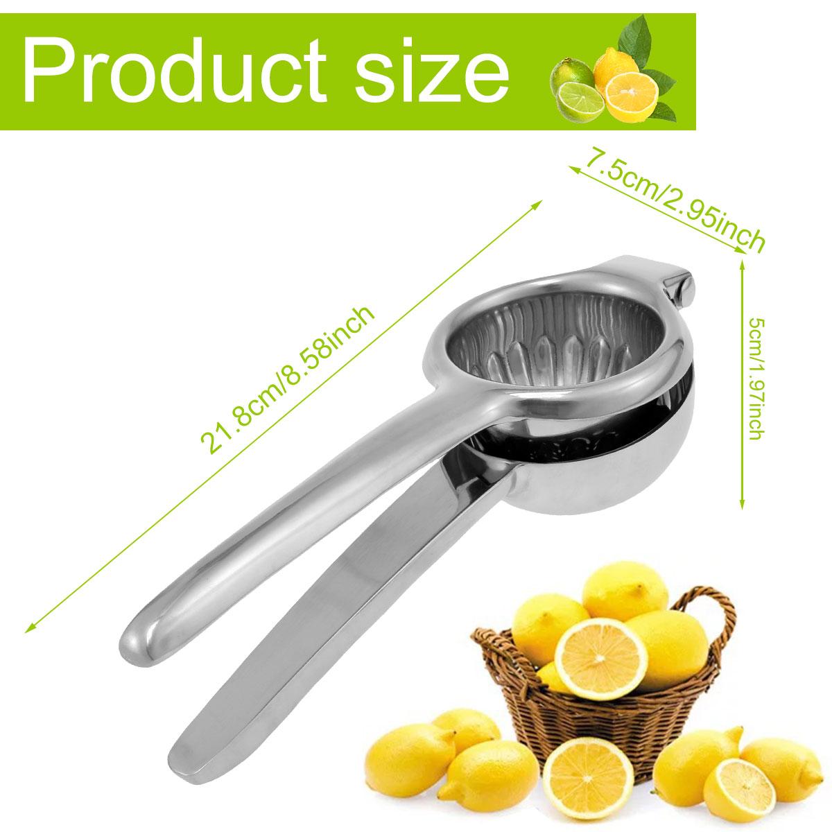 

Соковыжималка для лимона из нержавеющей стали, ручная соковыжималка для лимона, прочный металлический пресс для цитрусовых, портативный ручной пресс для лайма, инструмент для соковыжималки