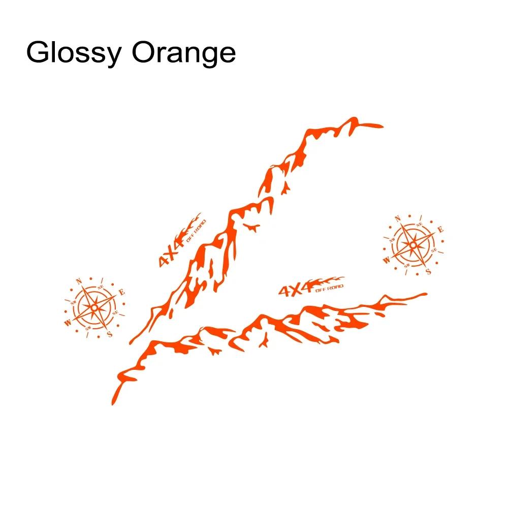 Pickup Side Stickers Graphics 4X4 Mountain Vinyl Decals For Ford F-150 Toyota Hilux Dodge RAM 1500 Isuzu Dmax GMC Sierra Canyon