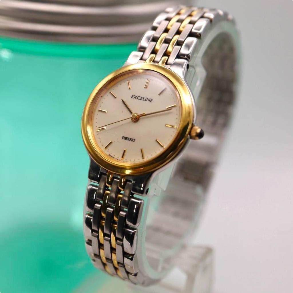 [USED] SEIKO Exceline Silver Round Women's Watch 1183