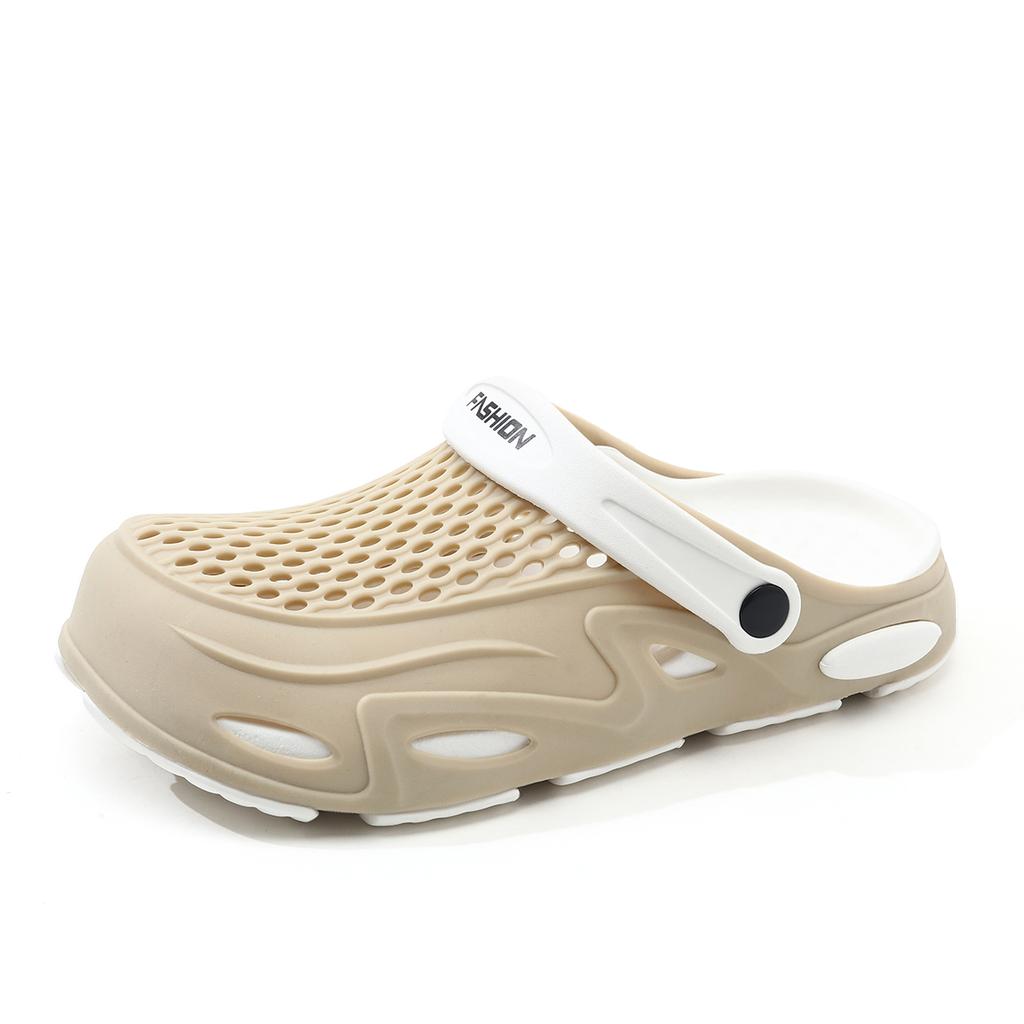 Fashion New Men Sandals Women Casual Summer High Quality Rubber Hole Water Shoes Mesh Breathable slippers Outdoor Beach Flat Slippers