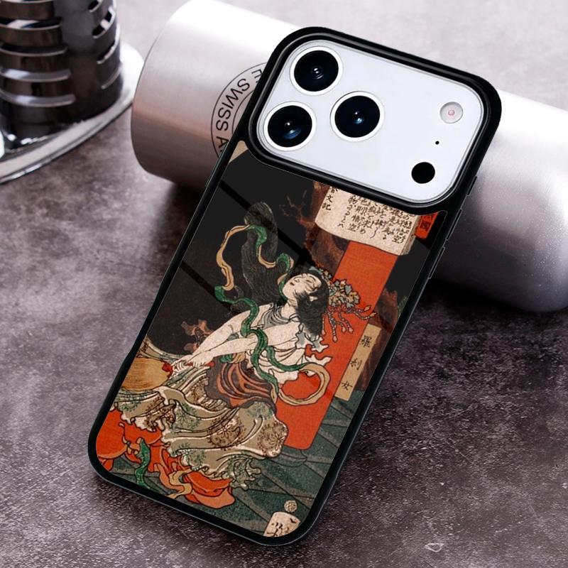 Japanese Ukiyo-e Art Phone Case for iPhone 17 16 15 Pro Max Air 14 13 12 11 Plus Shockproof Cover