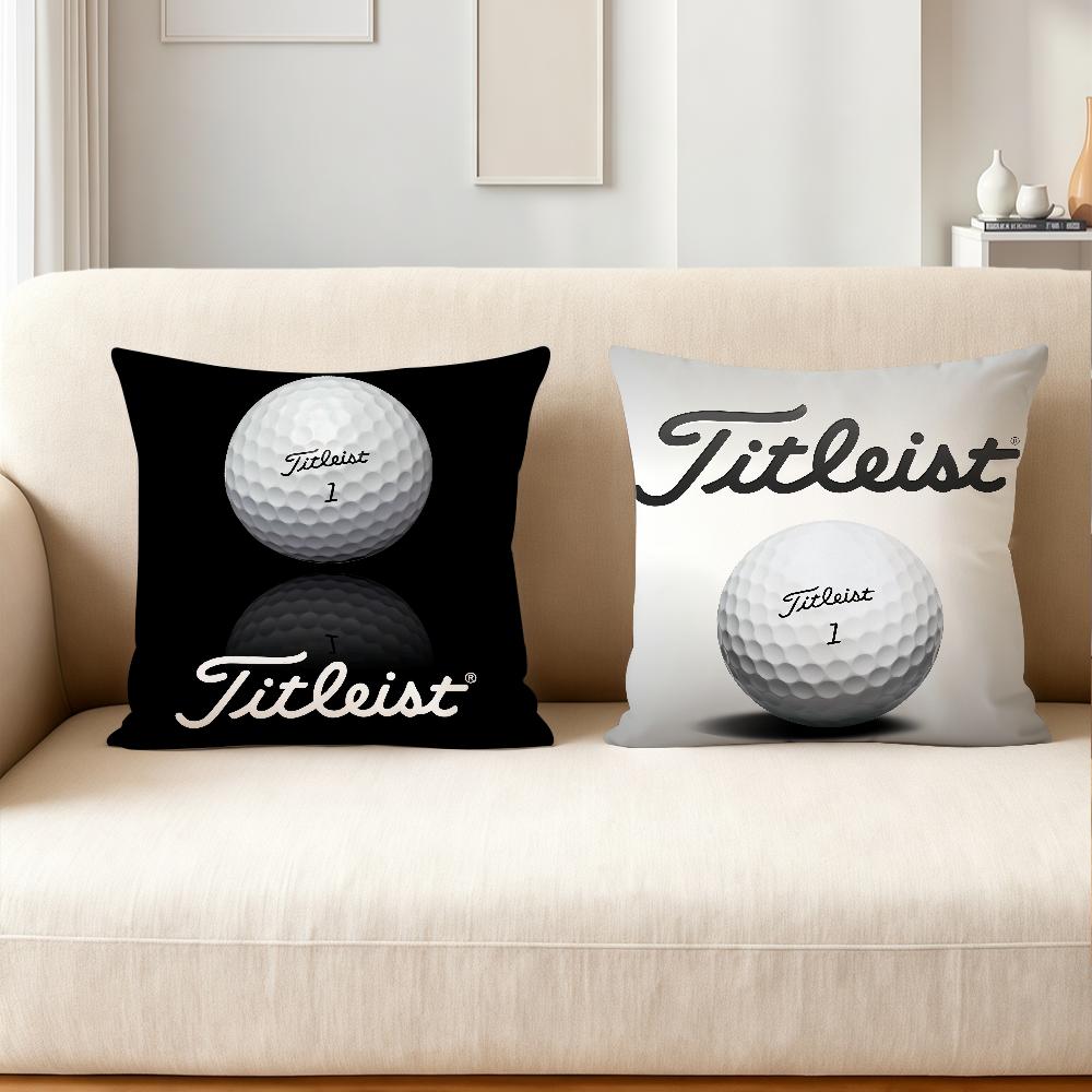 Sport Golfbal Golf T-Titleist Kussensloop Toepasselijke Ruimte Voor Gastenkamers Interieurs Auto's Kantoor Huisdecoratie