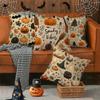Halloween Pumpkin Pattern PillowcaseSuitable for sofa car bedroom decorative cushion cover pillow cover