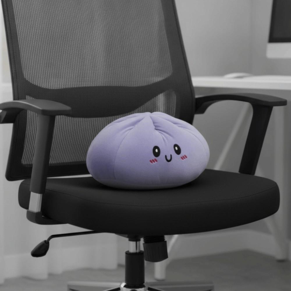 Cartoon Steamed Buns Decorative Pillow Fleece Surface Buns Plush Toys Seat Cushion Bedroom