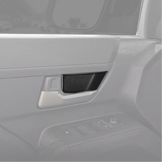 For Toyota Tacoma 2024-2025 Carbon Fiber Inner Door Handle Bowl Panel Cover Trim