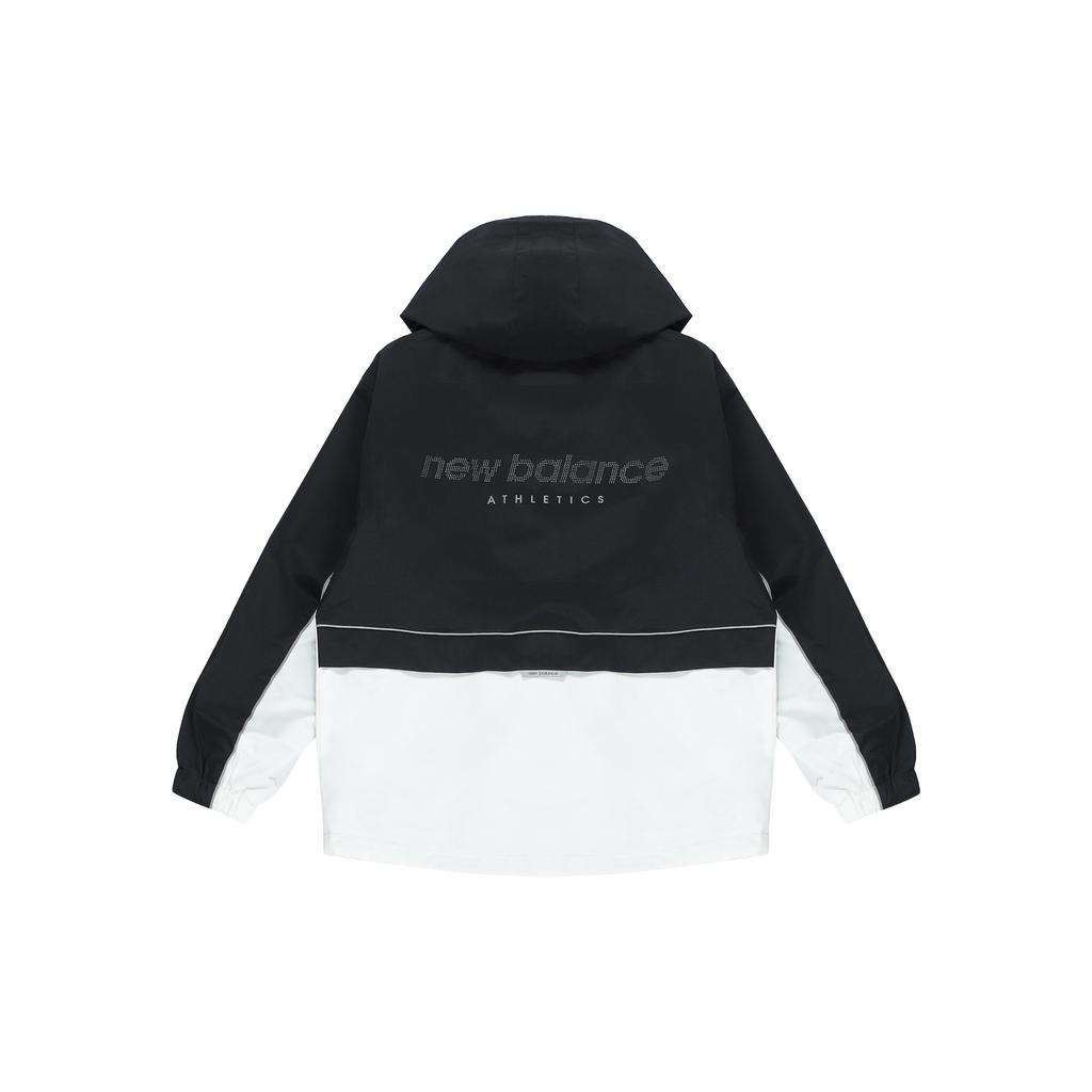 New Balance Windproof Jacket Asia Sizing 'Black White' Unisex 5AC39333-BK