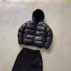 Y2K Winter Cotton Puffer Jacket Streetwear Embroidered Zip-Up Casual Warm Coat Men Women Ins Style