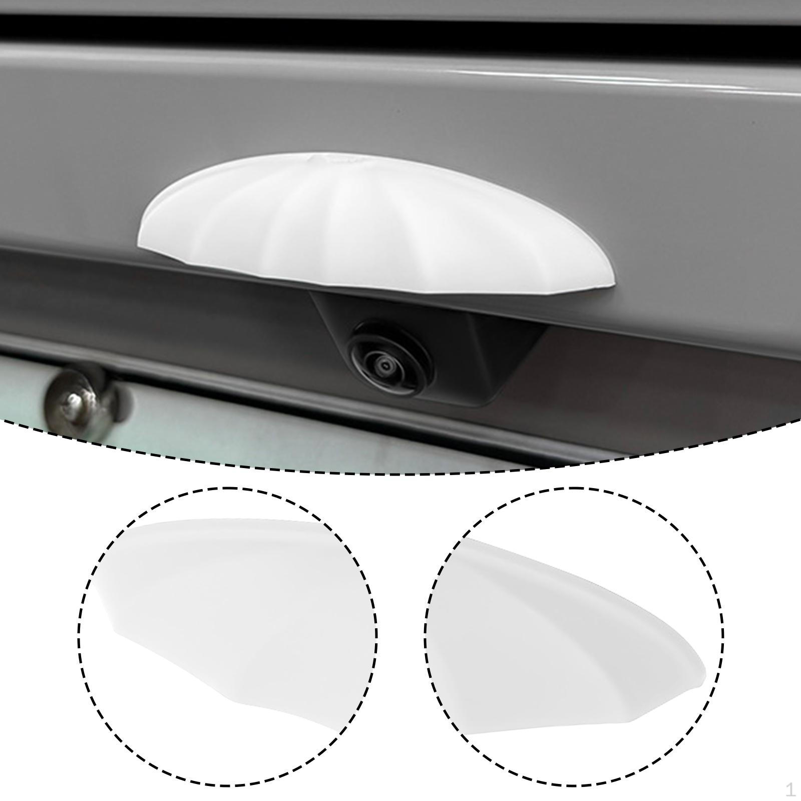 

Крышка камеры заднего вида автомобиля Защитные экраны для резервной камеры Легко установить Многофункциональный Стабильный белый