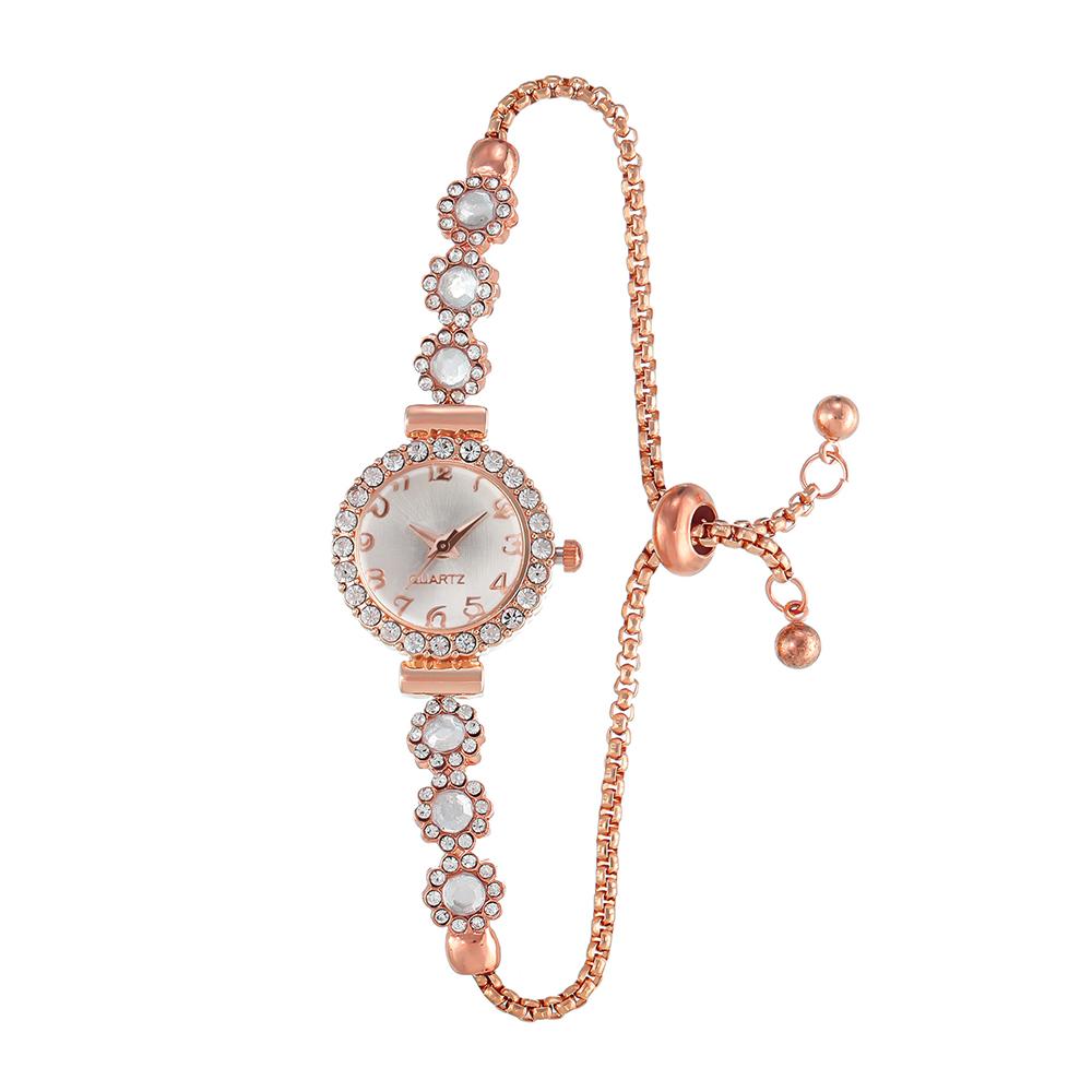 Watches Bracelet Rhinestone Women Crystal Chain Quartz Watch Wristwatch