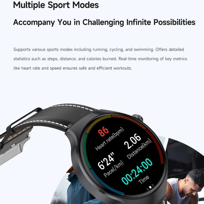 2026 New Military 1000mAh Battery Men's Smart Watch For Men Health Monitoring Bluetooth Call 100+ Sports Mode Flashlight Sport Fitness Smartwatch