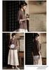Zen Style Women's Tea Color Qipao Tang Suit Top - ROC Era