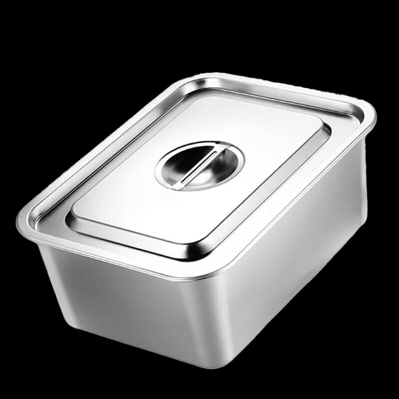Heavy-Duty 304 Stainless Steel Food Pan with Lid