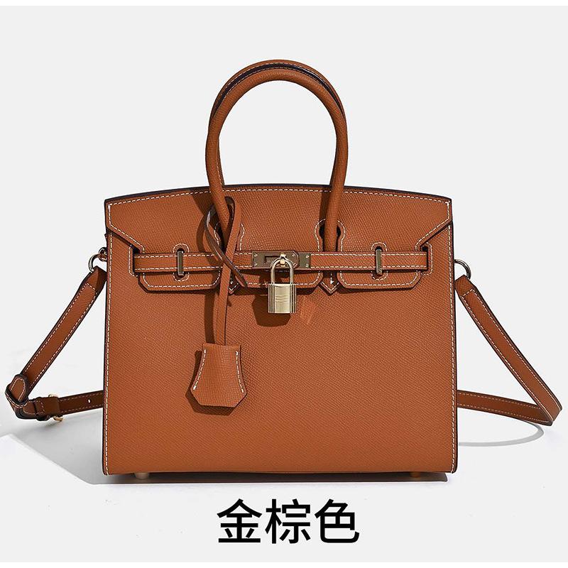 Platinum Bag, Handbag, Large-capacity Commuting To Work, Real Cowhide Women's Bag