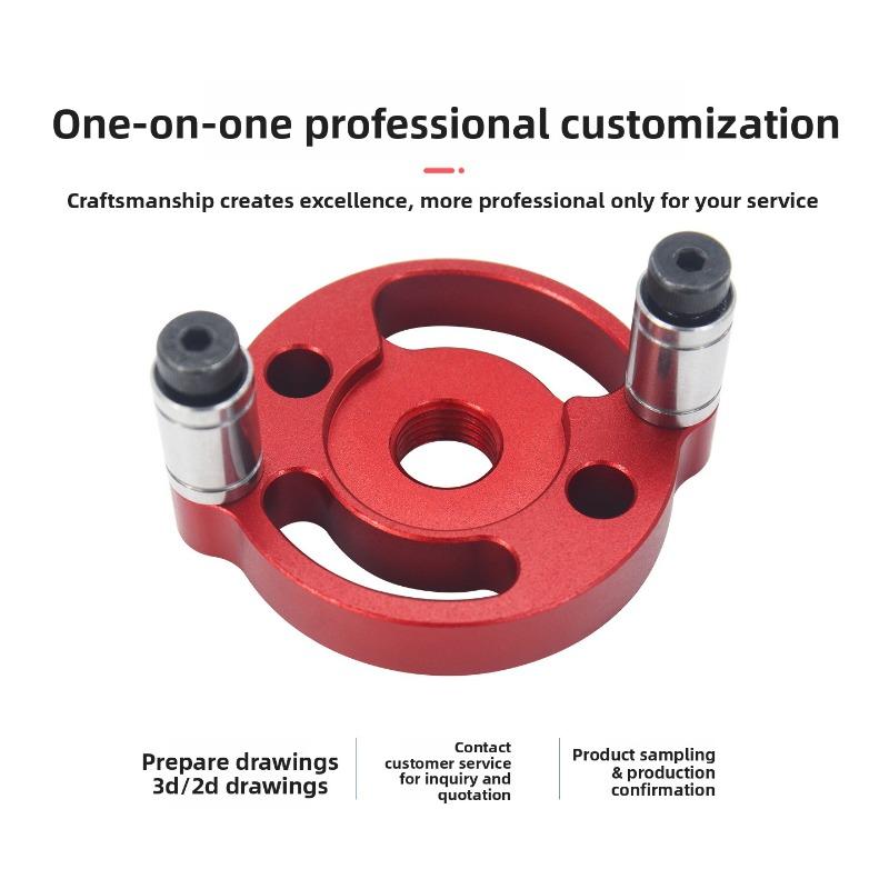 Aluminum Alloy Woodworking Center Drilling Precision Locator 3-10mm Wooden Tenon Joint Straight Hole Drilling Positioning Tool
