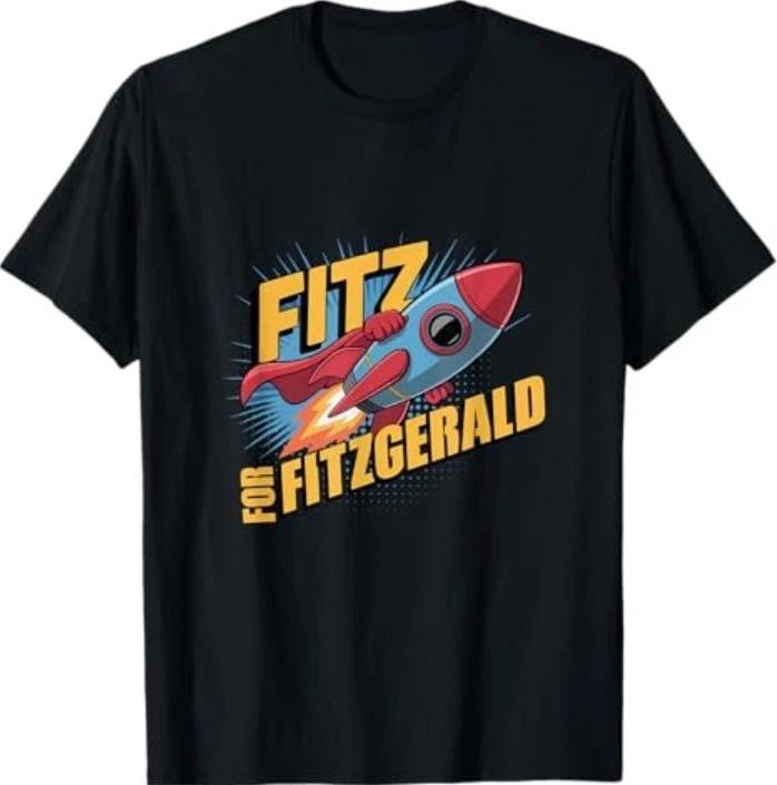 Custom Fitz for Fitzgerald Rocketship T-Shirt