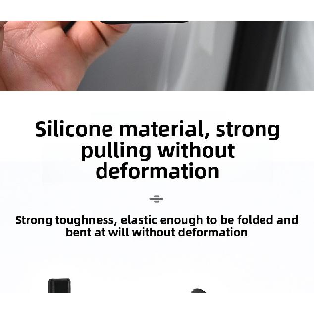 For BYD Atto 3 Dolphin Seal Han Tang Song Yuan Pickup Car Door Check Stopper Silicone Protector - Anti-Corrosion Cover Interior Mirrors 6