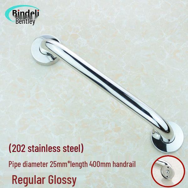 Stainless Steel 304 Non-Slip Bathroom Safety Handrail for Bathtub, Toilet, and Staircase