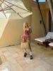 Red Plaid Lace Trim Halter V-Neck Camisole for Women - Korean Summer Style Swimwear