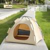 Enclosed Cat Tent Bed With Cushion, Indoor Warm Pet House For Small Cats And Kittens